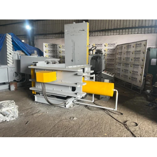 Hydraulic Scrap Baling Press - Color: Grey And Yellow