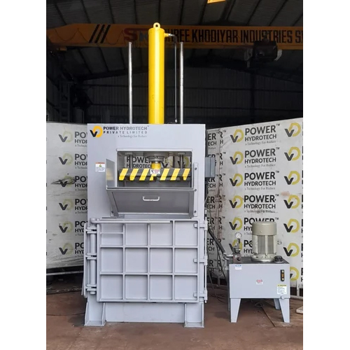 Baler Machine For Cardboard Boxes - Color: Grey And Yellow