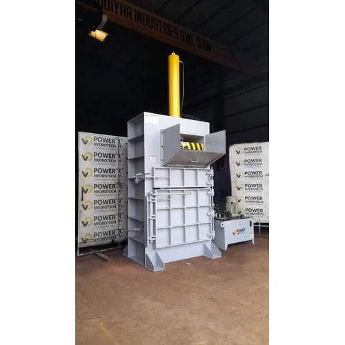 Cardboard Recycling Baler - Color: Grey And Yellow