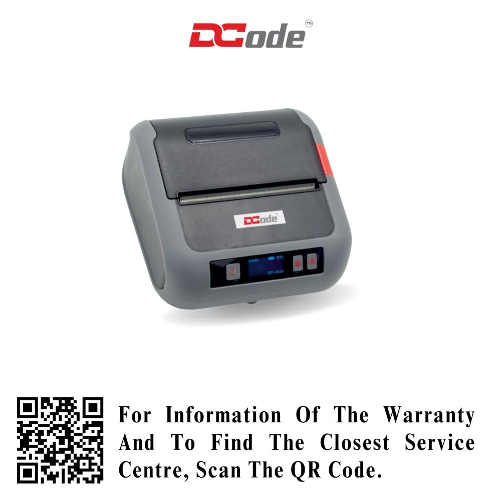 DCode (DC3M- 70mm/s, 3 inch Mobile Label Printer USB, Bluetooth Direct Thermal