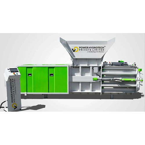 Horizontal Baler Machine - Color: Grey And Green