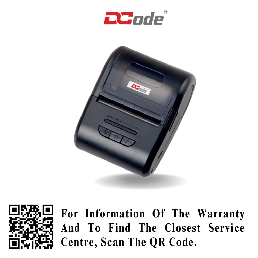 DCode DC2M -101mm/s, 2 inch Mobile Receipt and Label Printer
