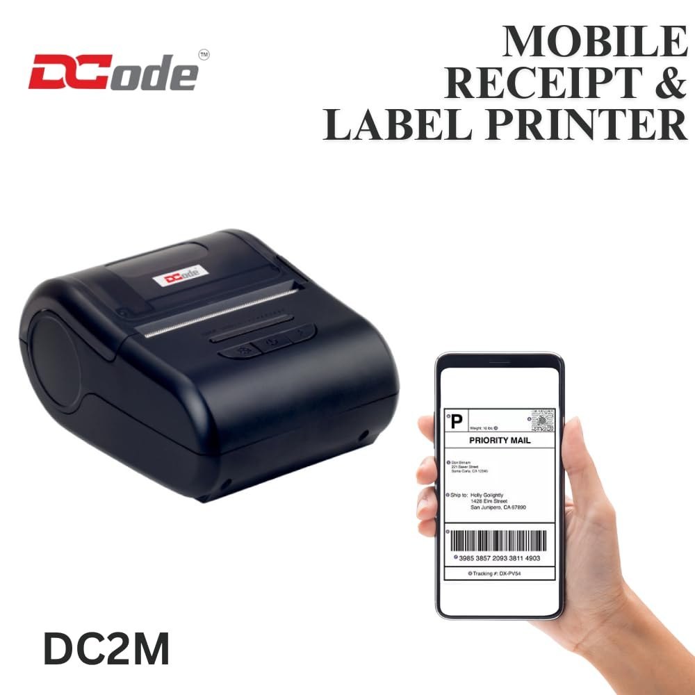 DCode DC2M -101mm/s, 2 inch Mobile Receipt and Label Printer
