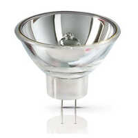 Philips 150 W Reflector Halogen Lamp - Metal, Round, Silver Color | Gz6.35 Base Type, Cool White Light, 15 V Voltage