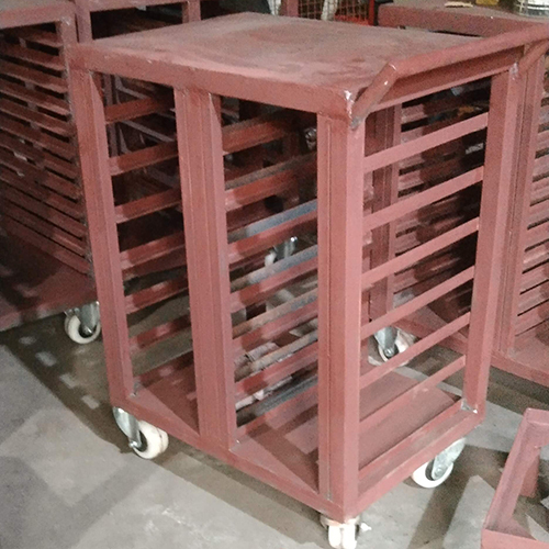 Heavy Duty Ms Bin Trolley - Color: As Per Requirement
