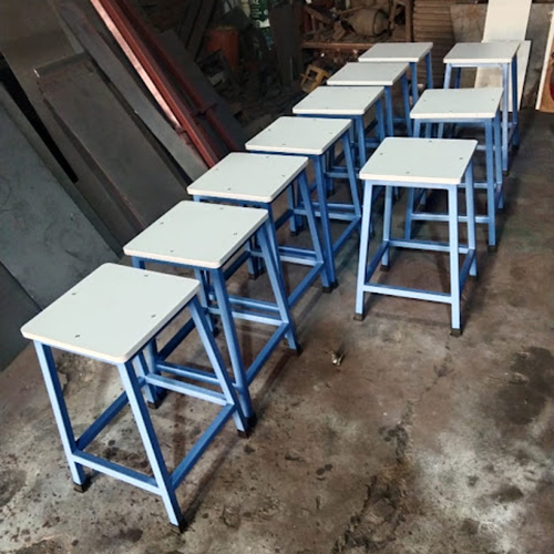 Ms Sitting Stool - Artwork: Painted