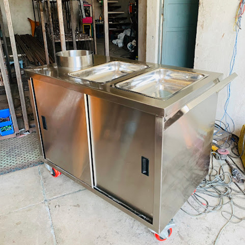 SS Tea And Snack Trolley