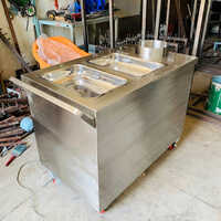SS Tea And Snack Trolley