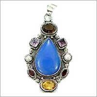 मल्टी कलर स्टोन पेंडेंट