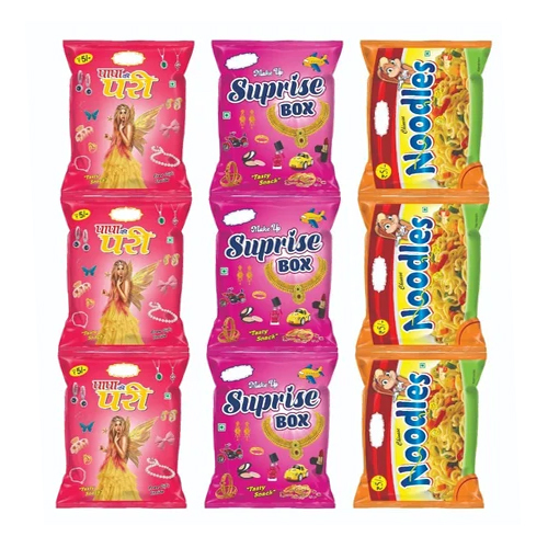 Snack Food Pouches - PP Material, Multiple Sizes Available, Soft Texture, Various Colors, 3-Side Seal Format | Warranty Included