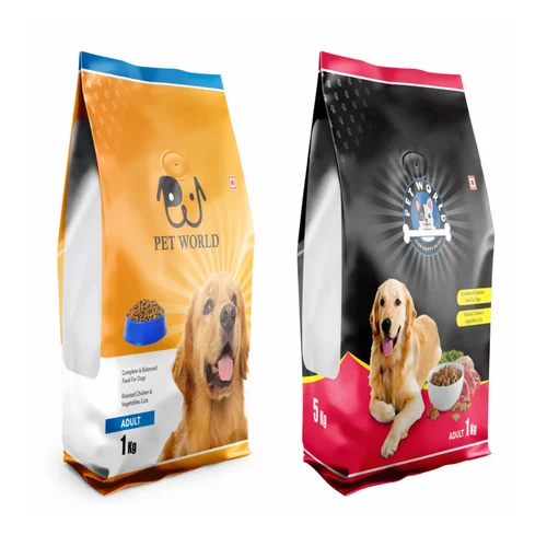 Flat Bottom Pet Food Pouch - Color: Different Available