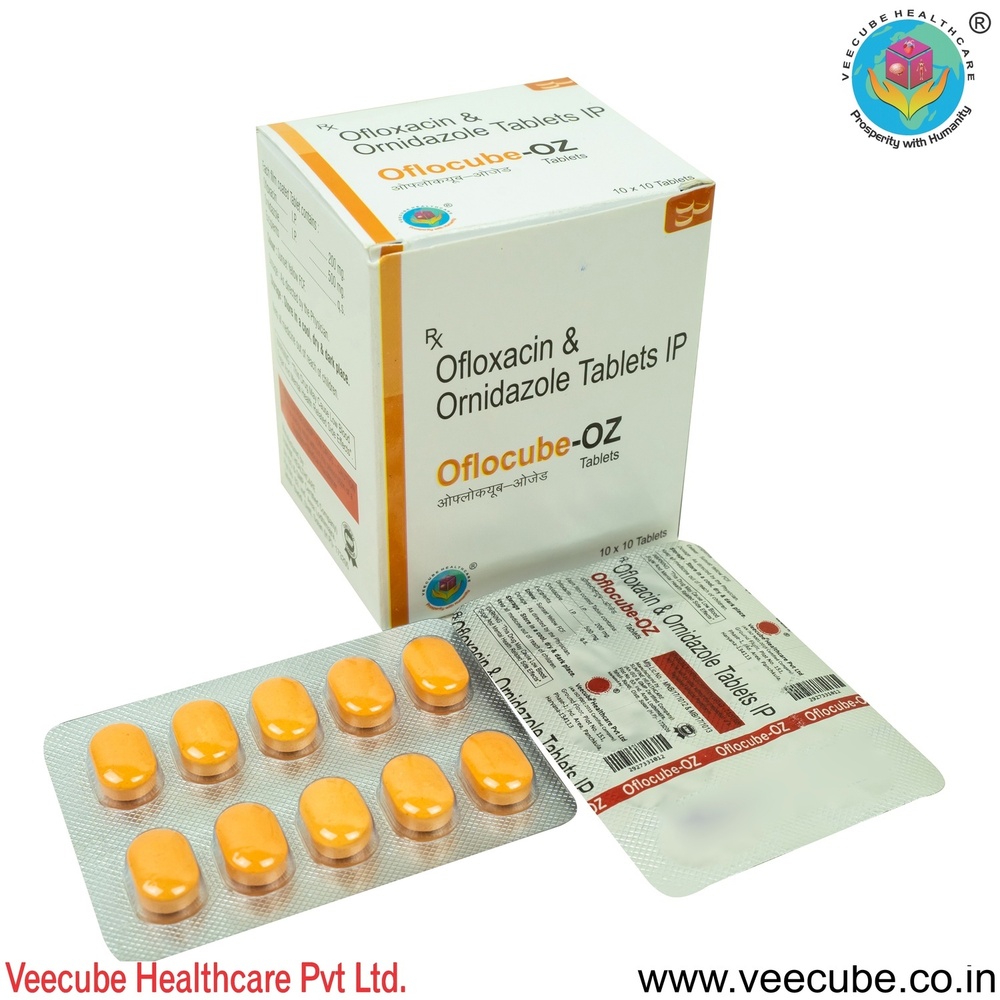 Ofloxacin 200mg  Ornidazole 500mg