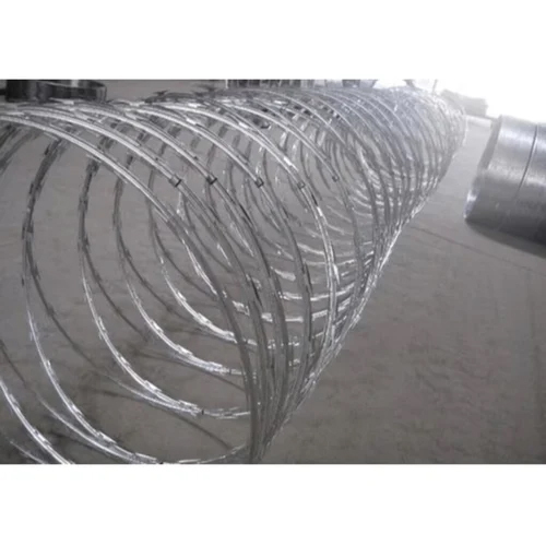 Galvanized Concertina Rbt Wire - Color: Silver