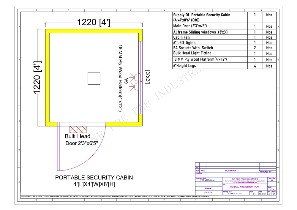 Toilet Cabin - FRP Roof Material | Durable, Weather-Resistant, Portable Sanitary Solution