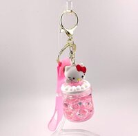 CherryBox Cartoon Liquid Keychain Pendant For Bag, Car Key Hanging Cute Charm (CB107-4)