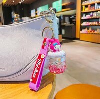 CherryBox Cartoon Liquid Keychain Pendant For Bag, Car Key Hanging Cute Charm (CB107-5)