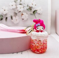 CherryBox Cartoon Liquid Keychain Pendant For Bag, Car Key Hanging Cute Charm (CB107-5)