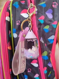CherryBox Cartoon Liquid Keychain Pendant For Bag, Car Key Hanging Cute Charm (CB107-6)