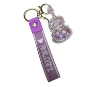 CherryBox Cartoon Liquid Keychain Pendant For Bag, Car Key Hanging Cute Charm (CB107-7)