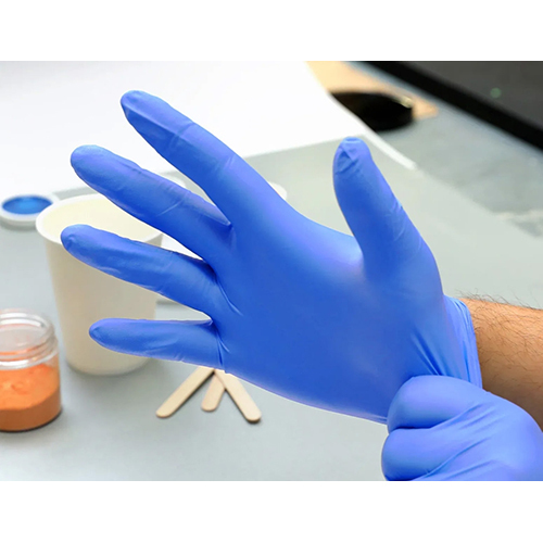 Nitrile Gloves - Medical-Grade, Plus Size, Blue Color | Disposable, Powder-Free, Optimal Hygiene and Safety