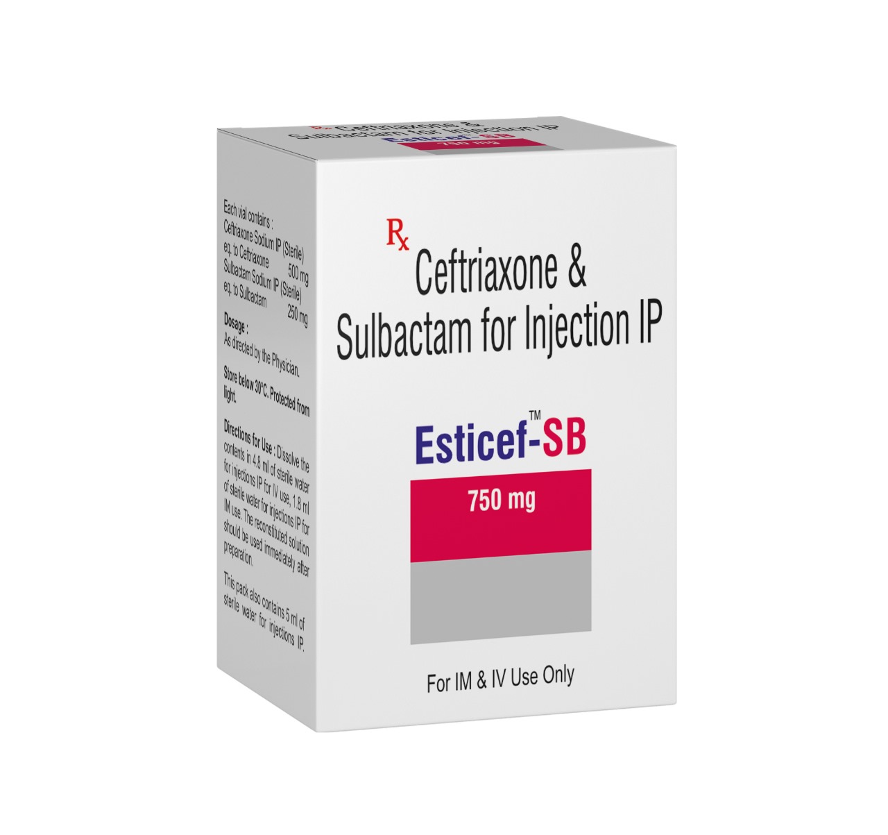 ceftriaxone And Sulbactam Injection 750mg