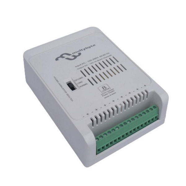 12V To 10Amp - 8 Channel Dlx CCTV Power Supply