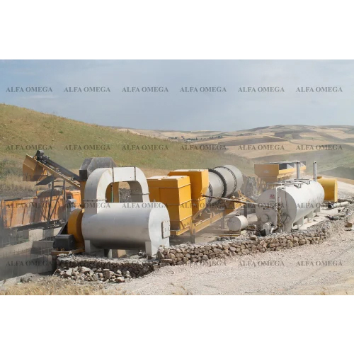 Alfa Asphalt Plant - Mild Steel, 90-120 TPH Capacity , Automatic Grade, Yellow Finish