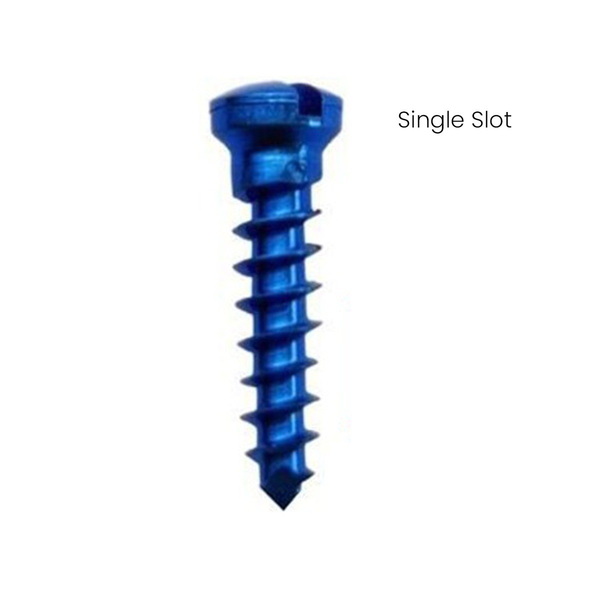 Titanium 1.5mm single slot screw craniomaxillofacial