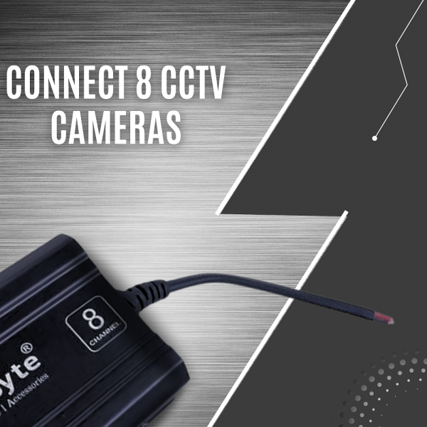 White And Black 8 Channel Metal Smps Power Supply