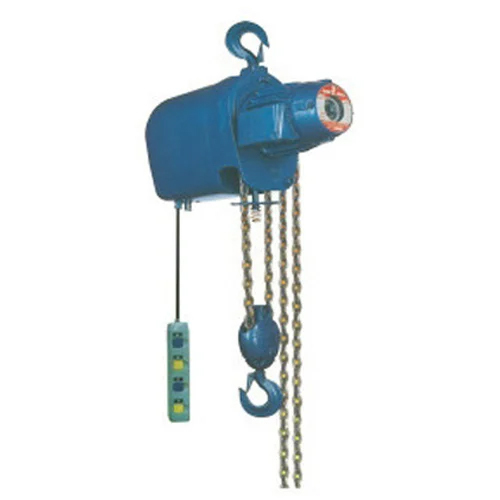 Medium Duty Chain Electric Hoist - Standard Size, Blue Color | Industrial Use, Electric Power Source