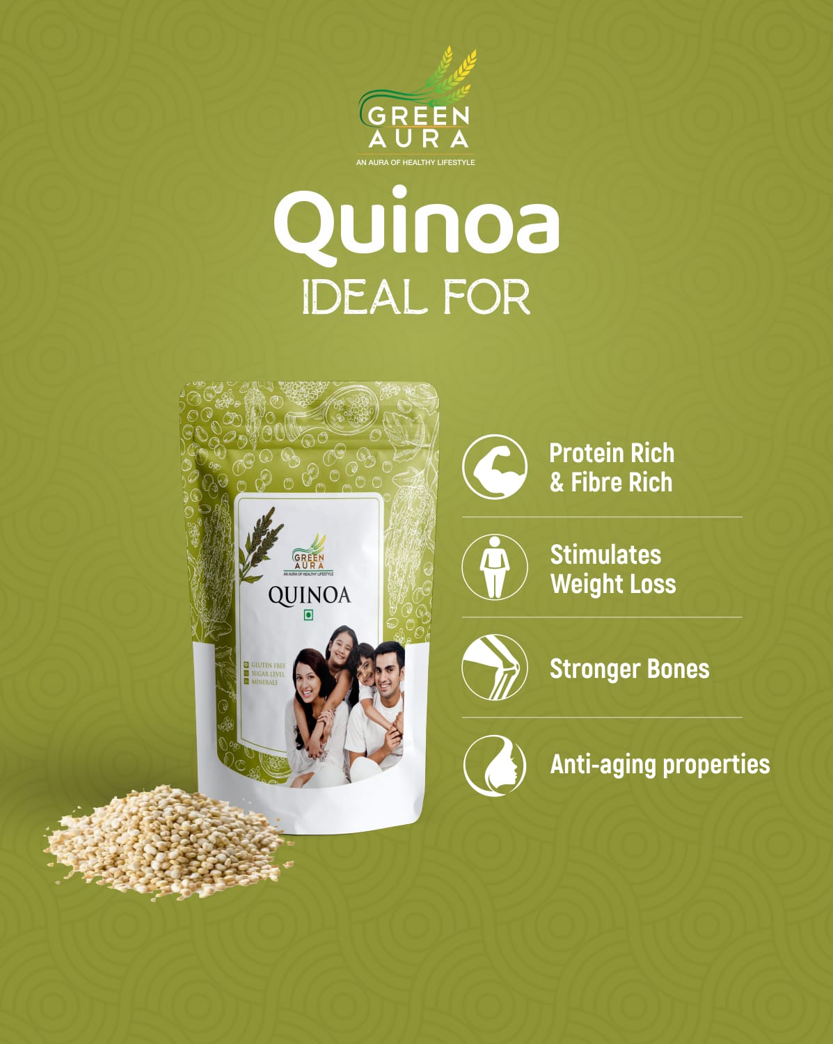 Green Aura Quinoa 500G