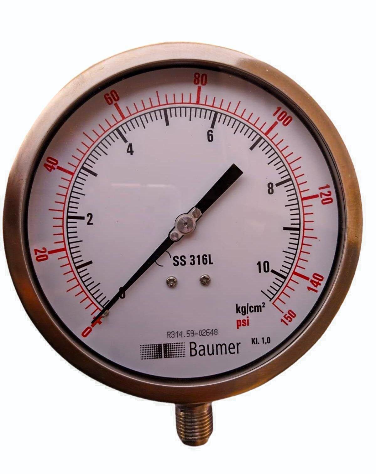 Industrial Bourdon Gauge