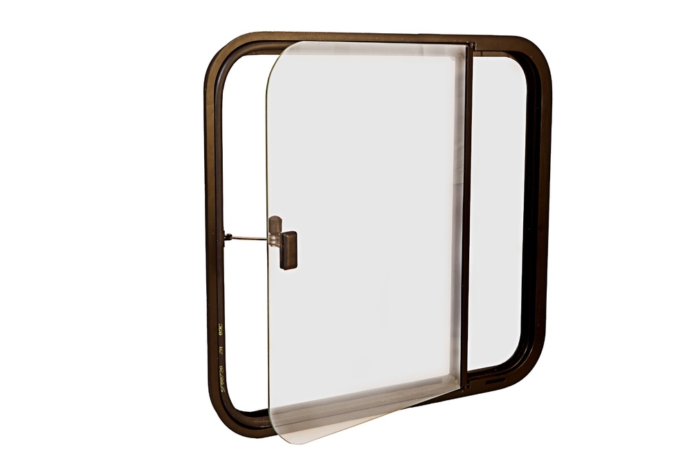 Truck Cabin Rear Sliding Window - Color: Transparent