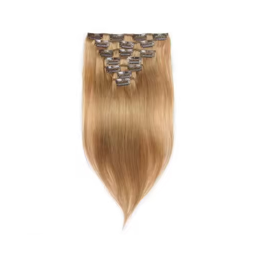 Natural Brown Color Clip-In Hair Temple Remy Human Hair Extension - Feature: Natural-Looking