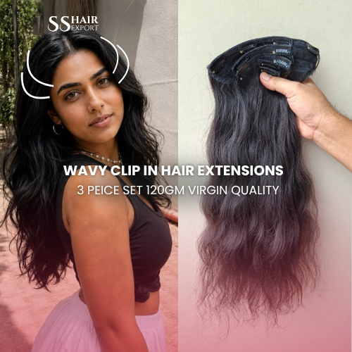Straight Head Hair Extension - 100% Human Remy Hair, Natural-Looking Red Color, Chic Straight Style for Women