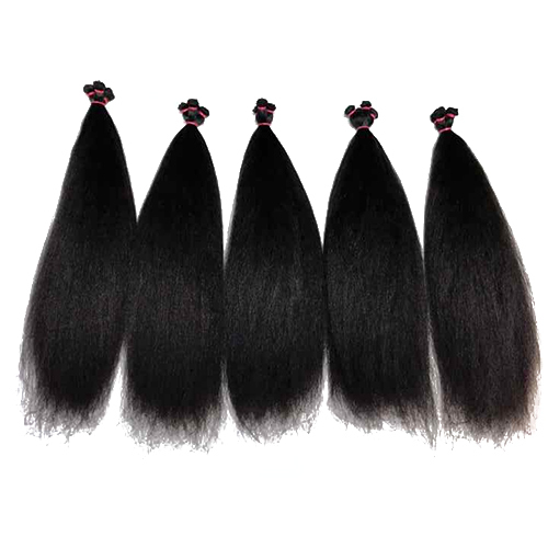 Black Natural Color Indian Premium Remy Straight Hair - Feature: Soft