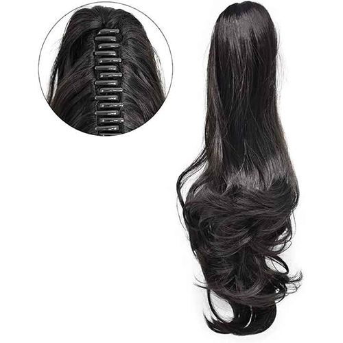 Claw Clip in Ponytail Hair Extension  24inch Real Remy Human Hair