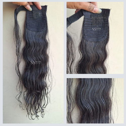 Fake Ponytail Hair Extensions Real Human Hair टुकड़ा 24inch 100g Vendors
