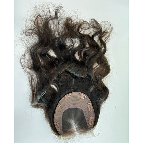 Curly Toupee Silk Base Tape in Real Human Hair For Women thinning hair 26inch wholesale