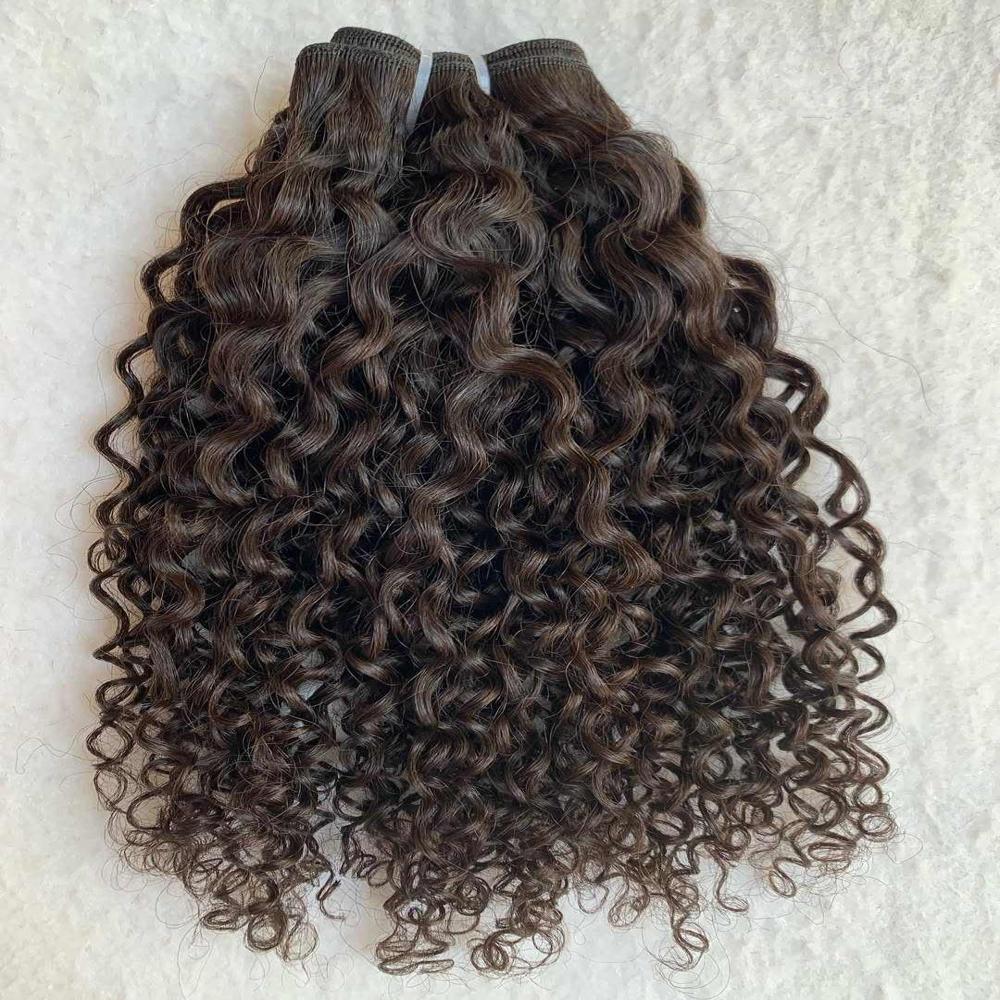 Virgin Curly Hair Weave Weft Extension Bundles Indian Human Hair Factory Rate