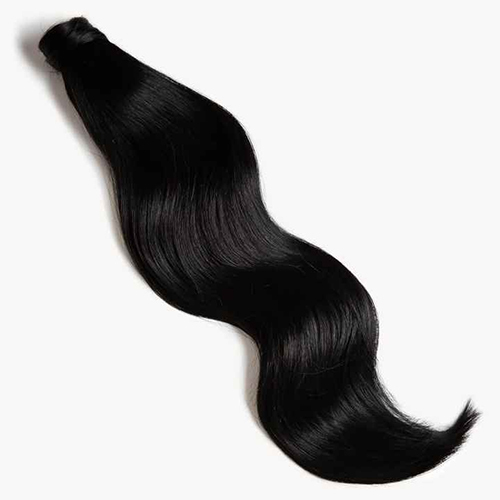 Fake Ponytail Hair Extensions 26in Wrap Around Human Hair Fake Piece