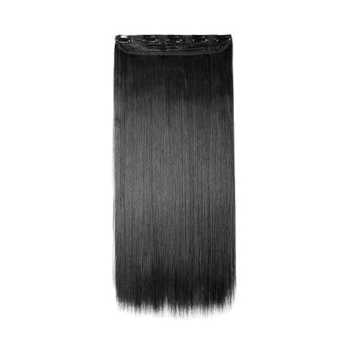 One Piece Clip In Hair Extensions Real Human Hair natural straight Vendor 