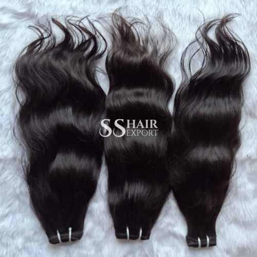 Manufacturer Hair Weaves For Thin Hair Human Hair Sew In Weft Extensions Bundles - Color: Natural Black