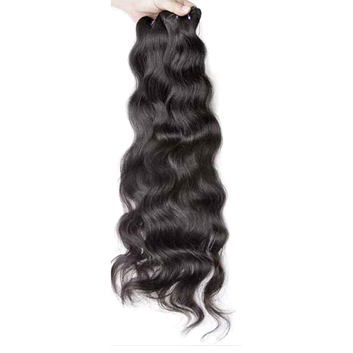 Raw Indian Temple Natural Wavy Unprocessed Double Wefted Hair