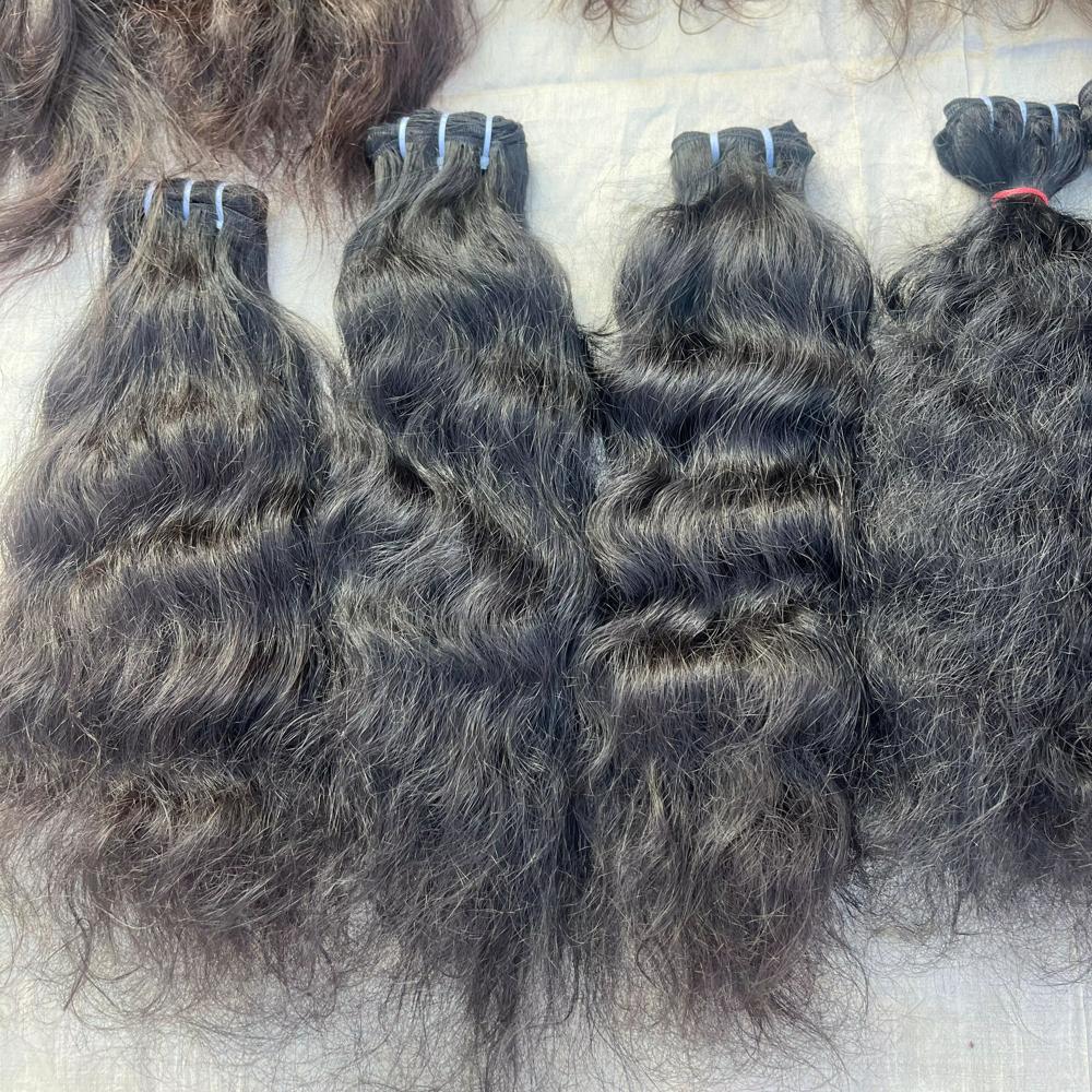 Wholesaler Grey Weft Hair Extensions Human Hair Weaves Sewn In Bundles