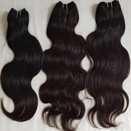 100% Cuticle Aligned South Indian Temple Remy Natural Color Weft Hair