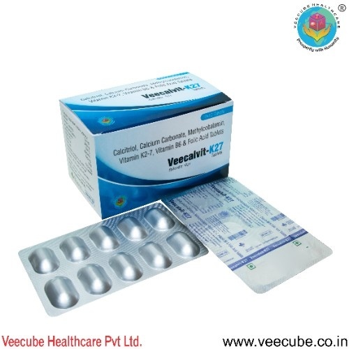 Calcitriol .25mcg  Calcium Carbonate 1250mg eq.elemental Calcium 500mg  Cyanocobalamin 1mcg  K27 100mcg  Vitamin B6 3mg  FolicA A Acid 1500mcg