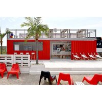 40ft Container Shop - Color: Red