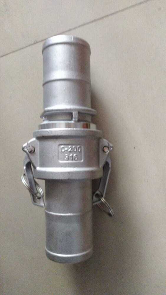 Type B Camlock Coupling - Aluminum, Customized Size, Silver Finish | Versatile Fluid Transfer Solution For Industrial Applications