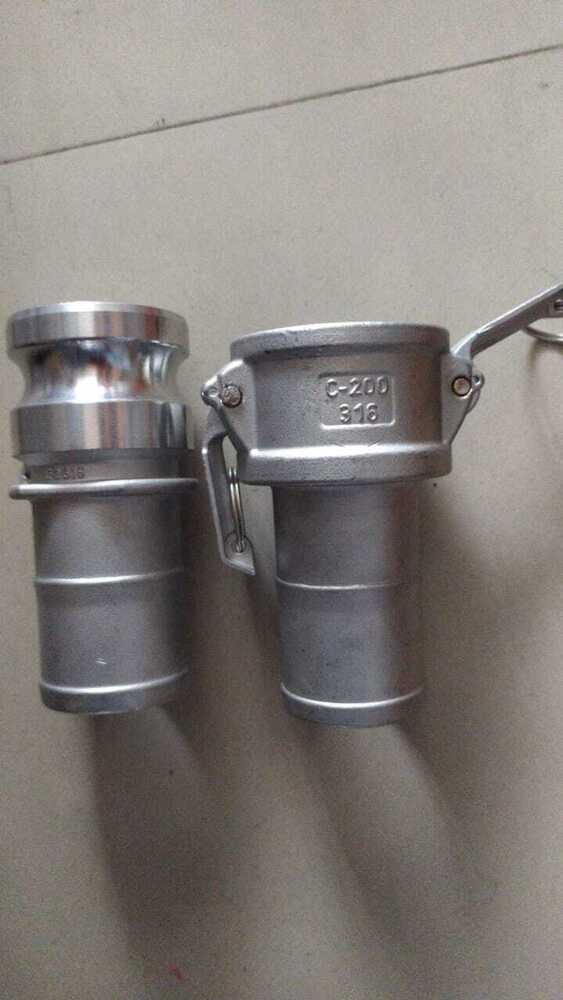 Type B Camlock Coupling - Aluminum, Customized Size, Silver Finish | Versatile Fluid Transfer Solution For Industrial Applications